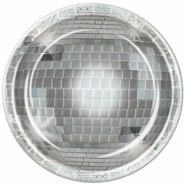 Goldengifts Disco Ball Plates, 12PK GO1885503